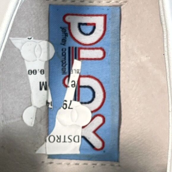 Jeffrey Campbell PLAY Womens Solid White Platform Sneaker Size 9.5 Nordstrom - Picture 3 of 14